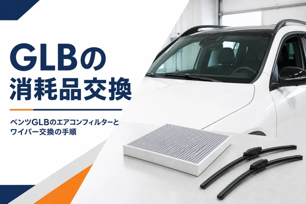 コンパクトSUVのワイパーと新品のエアコンフィルター