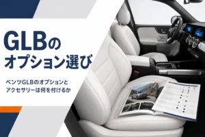 GLBの室内とオプション一覧を前にした選び方のイメージ