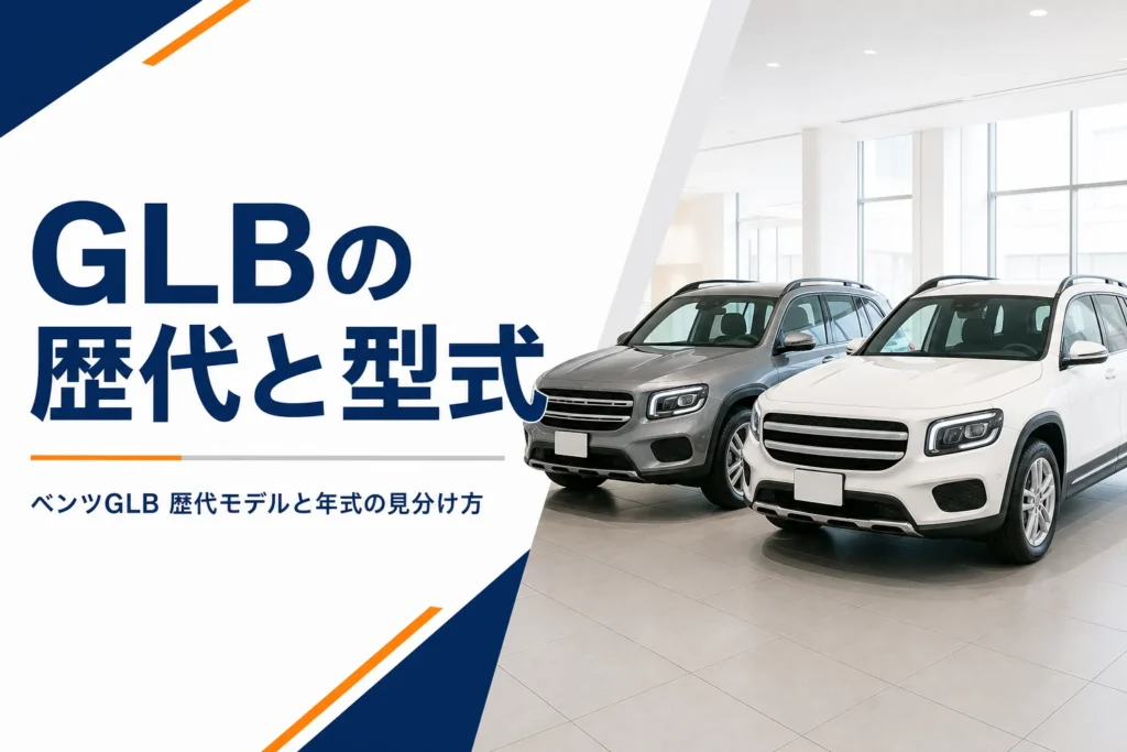 ショールームに並ぶ年式違いのコンパクトSUV