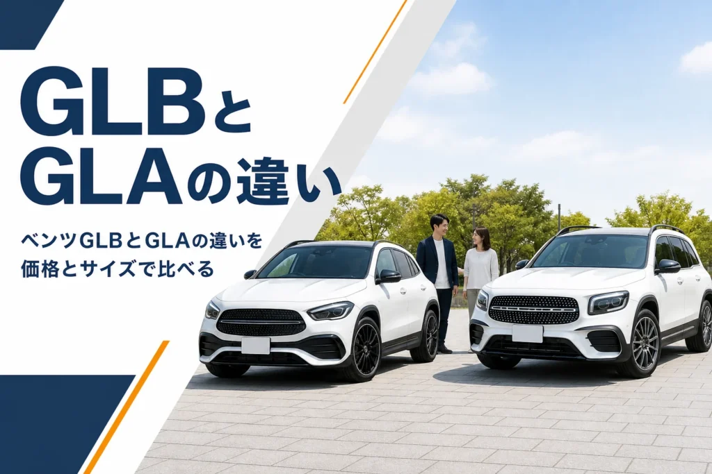 大きさの違うコンパクトSUV2台が並んだ様子